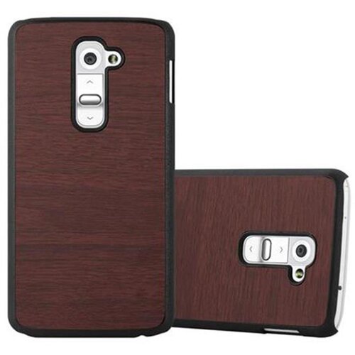 Cadorabo Ohi&scaron;je, združljiv z LG -jem v Woody Coffee - Trdo za&scaron;čitni pokrov v lesenem videzu pred praskami in udarci, (20567092) Cene