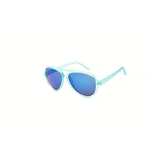 WAYE children's sunglasses KIDS - Matt Blue Transparent Smoke Cene