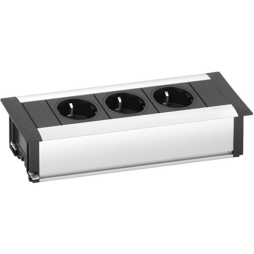 EVOline Razdelilna letev brez stikala 3-delna aluminij\, črna\, varnostni kontakt Schulte Elektrotechnik 159610000900, (20641576) Cene