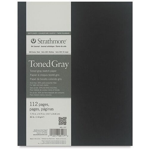 Art Journal Strathmore Tonirani papir Gray meki povez | izaberi dimenzije Slike