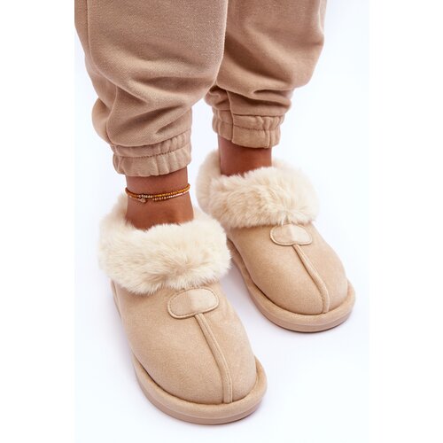Boto Women's Slippers With Faux Fur Light Beige Lanoze Cijene