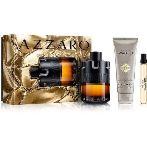Azzaro The Most Wanted Parfum Set (&Scaron;ampon 75ml+Parfum 100ml+Parfum 10ml) Cene