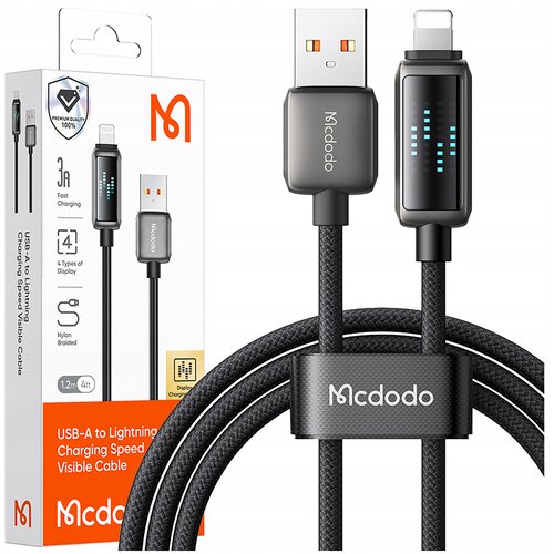 McDodo POLNILEC USB STRELA HITRO POLNJENJE KABEL ZA IPHONE 1M VODIL, (21980652) Cene