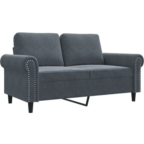 Maison Chic Dvosed kavč - Sofa - Kanape temno siv 120 cm žamet, (21727068) Cene
