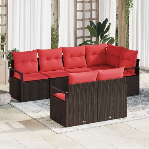  Set sofe 7 pcs Smeđa poliratan Cene