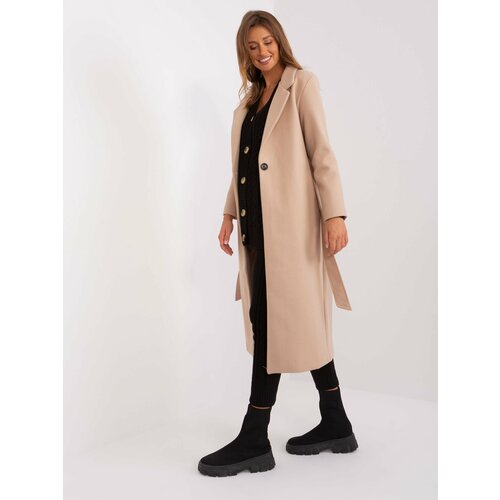 Fashion Hunters Beige coat with buttons OCH BELLA Slike