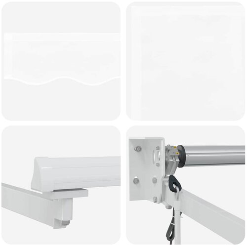  Povlačivi tende Bijela 400 &amp;times; 300 cm Poliester i metal Slike