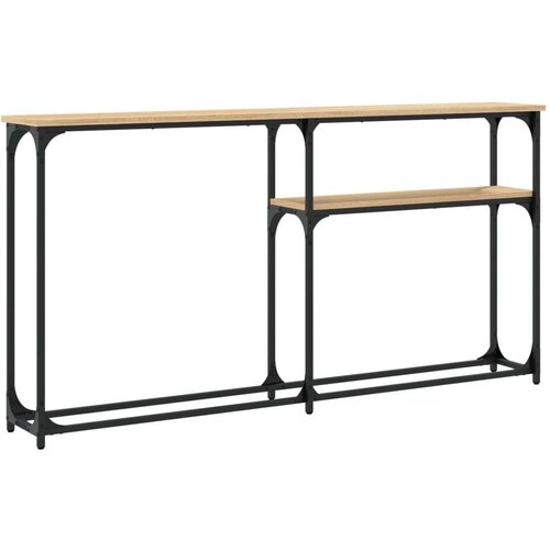  Konzolni stol boja hrasta 145 x 22 5 x 75 cm konstruirano drvo Slike