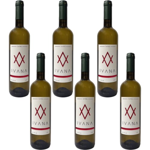 Serbika Suvo belo vino Ivana, 0.75l, 6 komada Slike