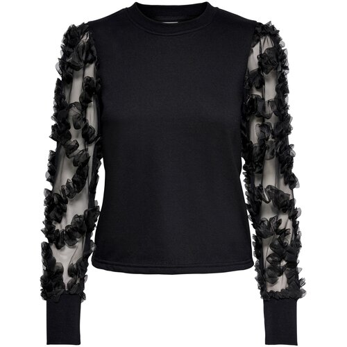 Jacqueline_de_yong Puloverji JDYFAIRVIEW L/S SWEAT JRS NOOS 15220558 Črna Cene