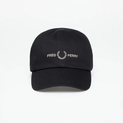 Fred Perry Graphic Branded Twill Cap Black/ Warm Grey