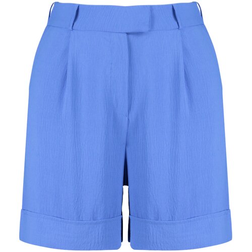 Trendyol Curve Navy Blue Woven Shorts Slike
