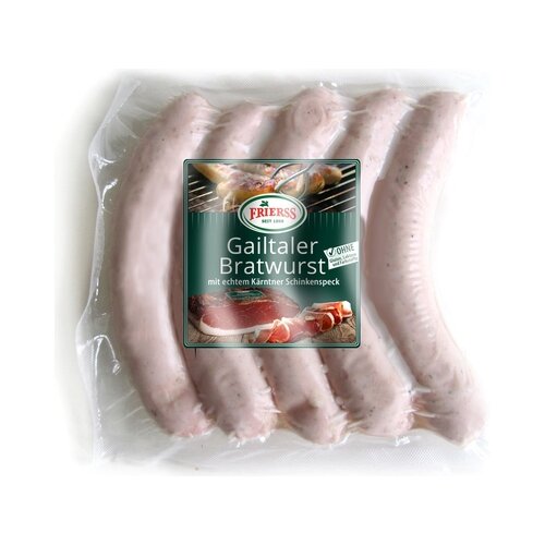 Frierss Gailtaler bratwurst s pravo koroško slanino Cene