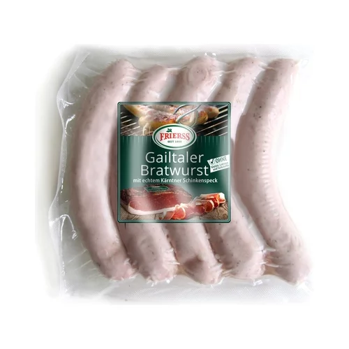 Frierss Gailtaler bratwurst s pravo koroško slanino