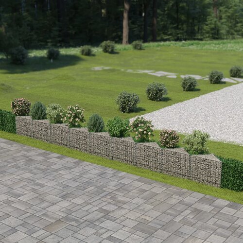 vidaXL Gabion stena iz pocinkanega jekla 630x30x50 cm Cene
