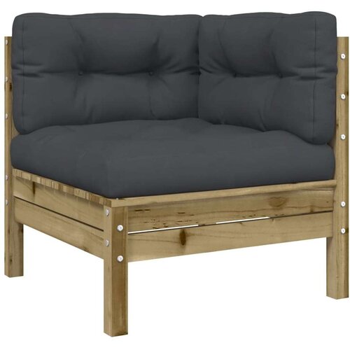  9-dijelni set vrtnih sofa s jastucima od impregnirane borovine Slike