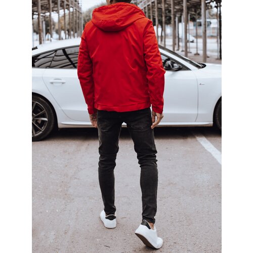 DStreet Men's transitional jacket with hood red Cijene