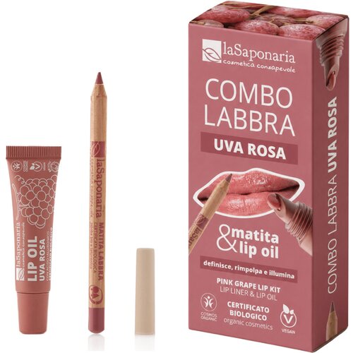 La Saponaria Darilni set za ustnice - Uva Rosa Slike