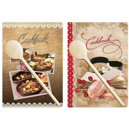 Simpo beležnica cookbook B5, z leseno kuhalnico 8606013562027 Slike