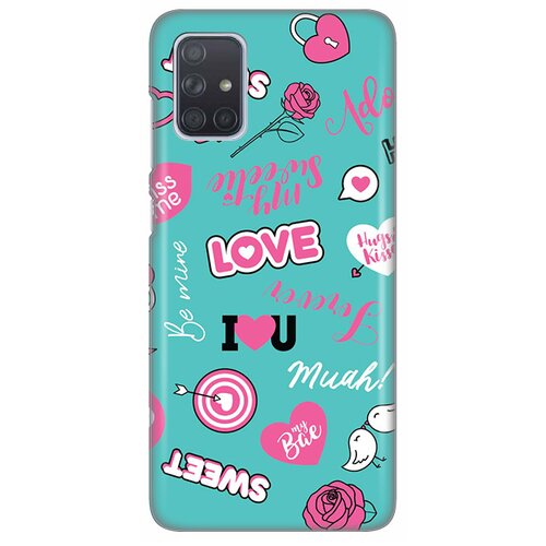 Maska silikonska print za samsung A715F galaxy A71 love Slike