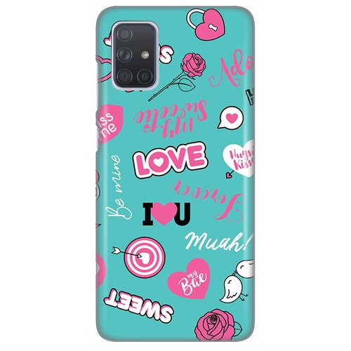 maska silikonska print za samsung A715F galaxy A71 love Slike