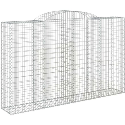  Lučne gabionske ko&amp;scaron;are 6 kom 300x50x180/200cm pocinčano željezo Slike