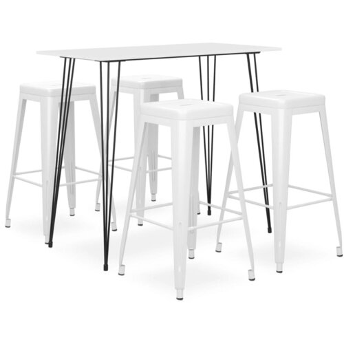  5-dijelni barski set bijeli Cene