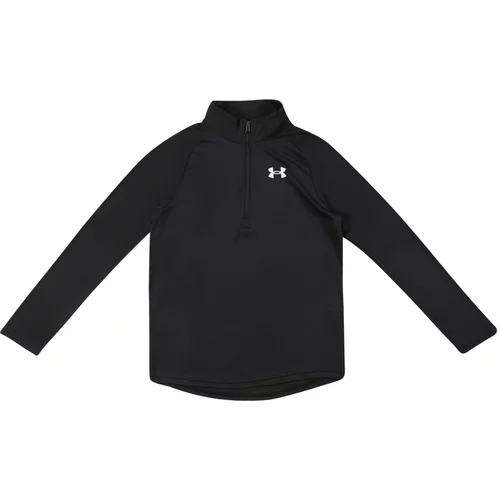 Under Armour Sportska sweater majica crna / bijela