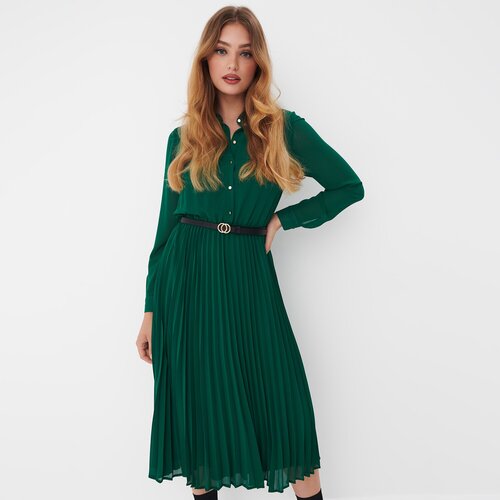Mohito Midi obleka s plisiranim krilom Slike