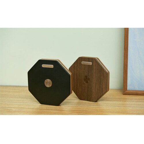 Gingko smeđa led stolna lampa (visina 18 cm) twist hexagon &amp;ndash; Slike
