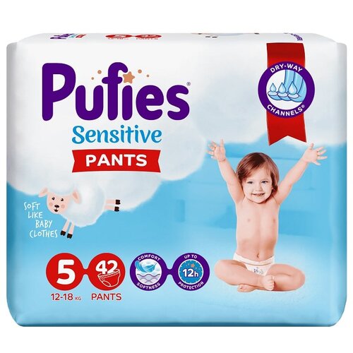 Pufies sensitive pants 5 junior 42kom Slike