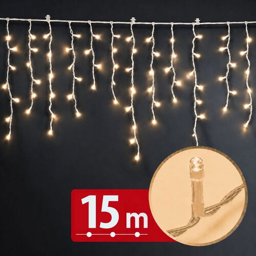 Phenom LED veriga - zavesa 15m toplo bela 600 LED 100-240V Cene