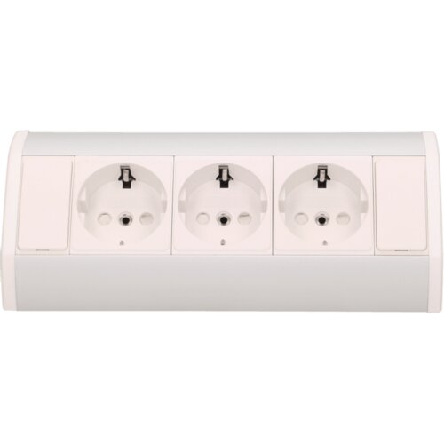 Orno Produžni kabel sa 3 x Schuko utičnice, ugradbena - OR-GM-9001/B-G(GS) Slike