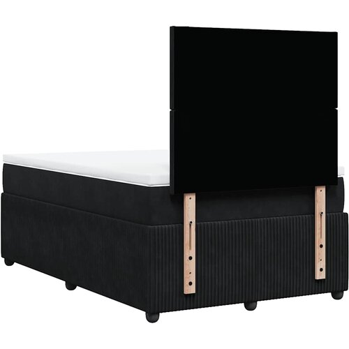  Krevet box spring s madracem crni 120 x 190 cm bar&amp;scaron;unasti Slike