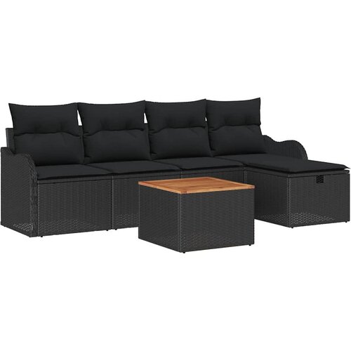  Sjedeća garnitura za vrt 6 kom. poliratan 231 x 117 x 85 cm Slike