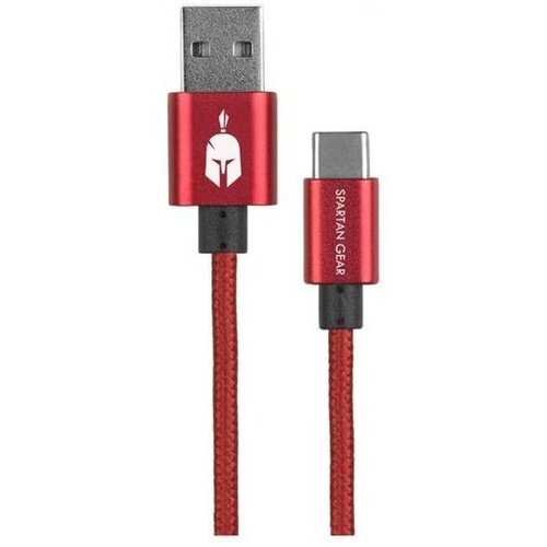 Spartan Gear double sided charging cable - type c - red Slike