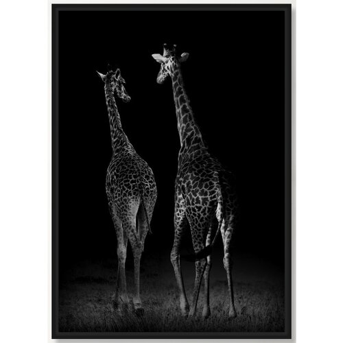 Dekordom slika sa ramom 27x37cm žirafa Cene