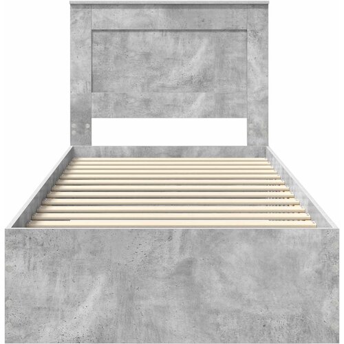  Krevetna konstrukcija s ladicama Betonski sivi 100 x 200 cm Slike
