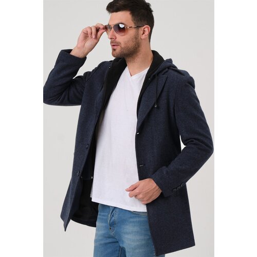 Dewberry PLT8406 MEN&amp;#039;S COAT-PATTERNED BLUE Slike