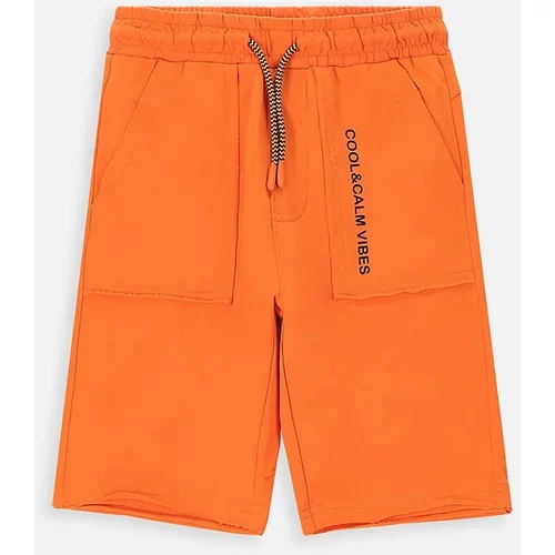 Coccodrillo Dječje pamučne kratke hlače boja: narančasta