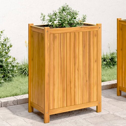 vidaXL Vrtna sadilica s oblogom 31x31x75 cm od masivnog drva bagrema Cijene