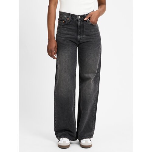 Levi&amp;#039;s Kavbojke &amp;#039;Ribcage&amp;#039; črn denim Slike