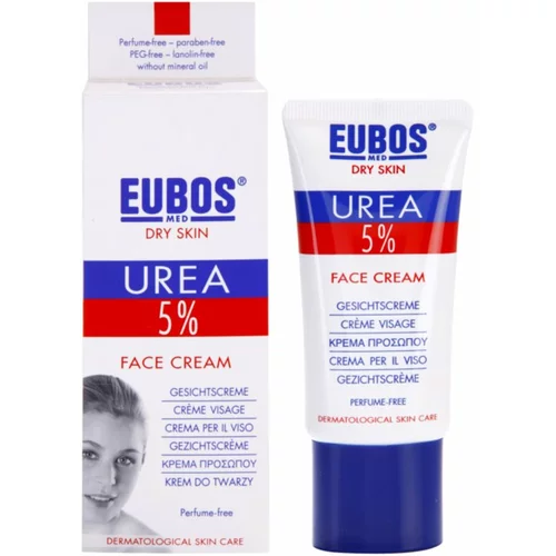 Eubos Dry Skin Urea 5% intenzivna hidratantna krema za lice 50 ml