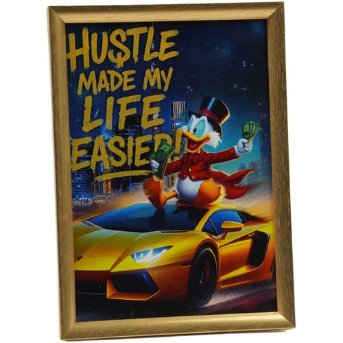 Fortune Frames Ram za slike Hustle Lambo, Zlatne boje Cene