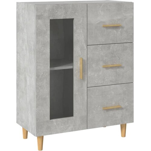 Maison Chic Komoda - Predalnik betonsko siva 69,5x34x90 cm inženirski les, (21718414) Cene