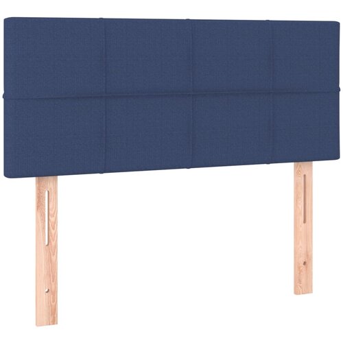 Maison Chic posteljno vzglavje - vzglavna omarica - nočna omarica modro 80x5x78/88 cm blago, (21705714) Slike