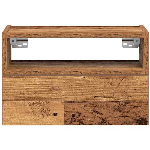VidaXL Zidni noćni ormarići 2 kom staro drvo 45x26x28,5 cm Slike