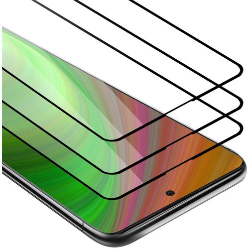Cadorabo 3x Celozaslonska za&amp;scaron;čitna folija, združljiva z Samsung Galaxy A91 / S10 LITE / M80s - Za&amp;scaron;čitna folija v transparentno s čarno - 3-pack Kaljeno steklo za za&amp;scaron;čito zaslona s trdoto 9H, (20547932) Slike