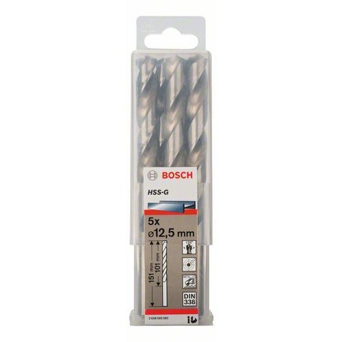 Bosch Burgija za metal HSS-G, DIN 338 2608595082, 12,5 x 101 x 151 mm, 1 komad Cene