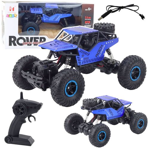 Rc terenski automobil na daljinsko upravljanje plavi 2.4G 1:18 Slike